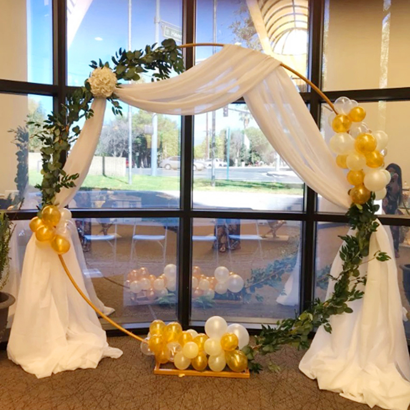 Wedding Arch Stand Round Metal - مراجعة Wedding Balloon Arch وسعره