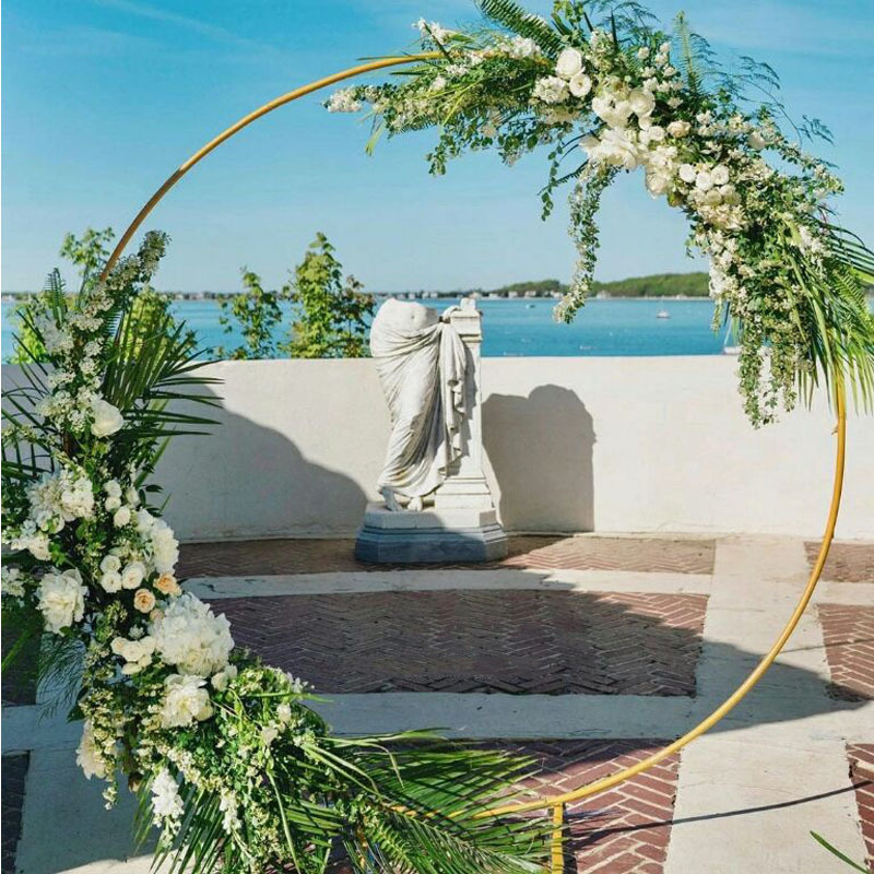 Wedding Arch Stand Round Metal - مراجعة Wedding Balloon Arch وسعره
