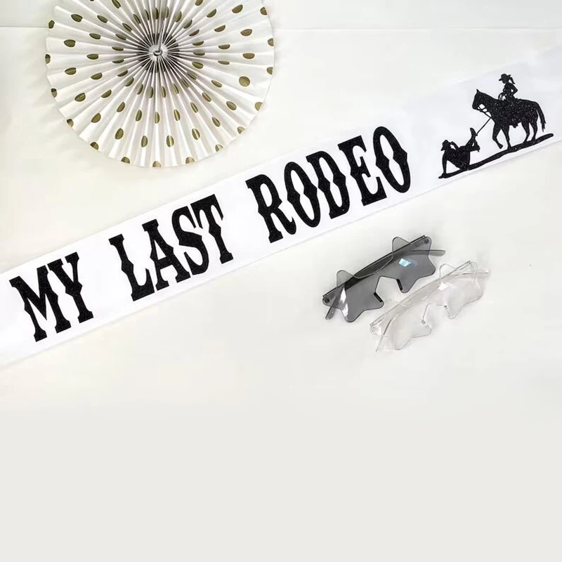 My Last Rodeo Sash Western Cow - مراجعة Bride Tribe Sash وسعره