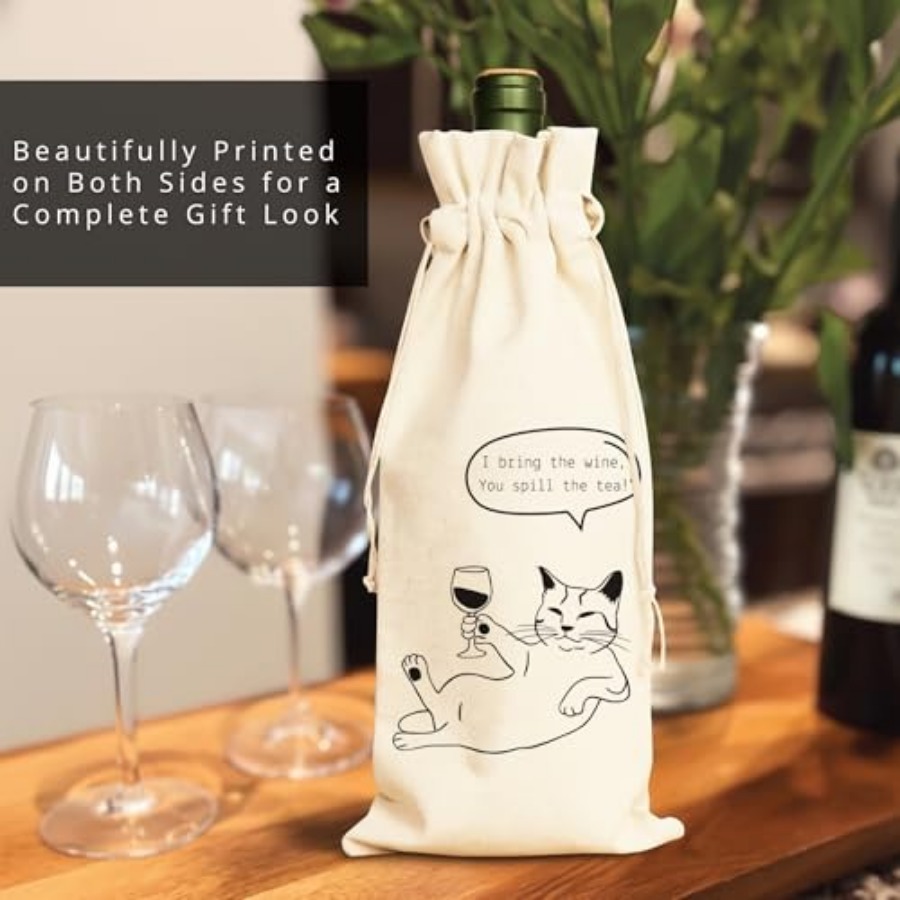 Wine Gift Bag Reusable - Cotto - مراجعة Wedding Job وسعره