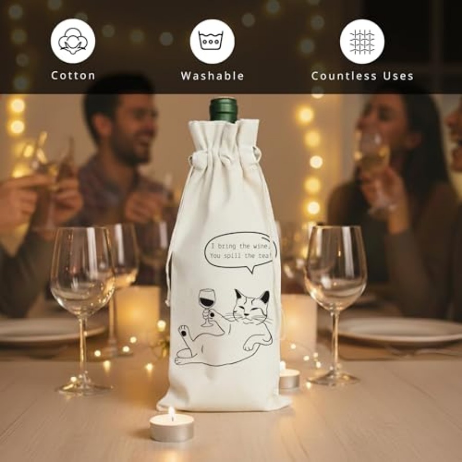 Wine Gift Bag Reusable - Cotto - مراجعة Wedding Job وسعره