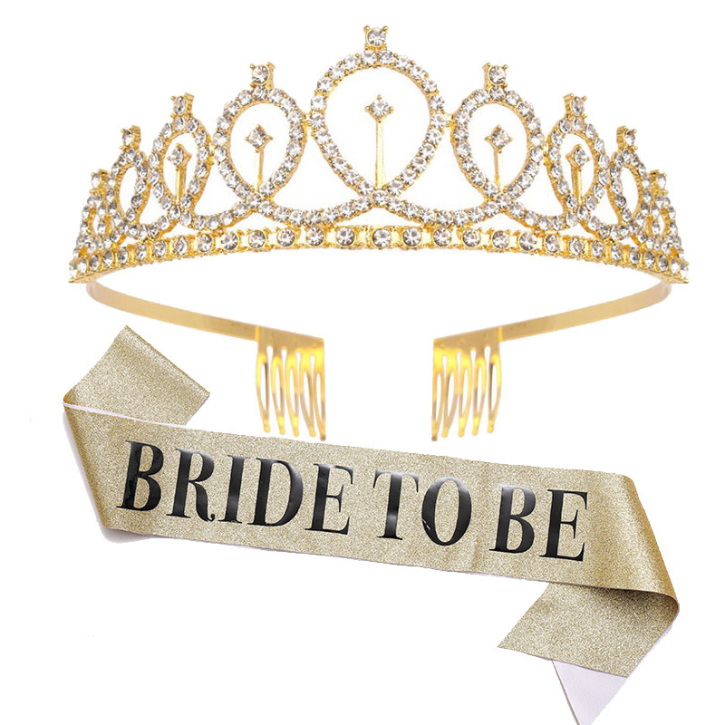 1set Rose Gold Bride to Be Sat - مراجعة Bride Tribe Sash وسعره