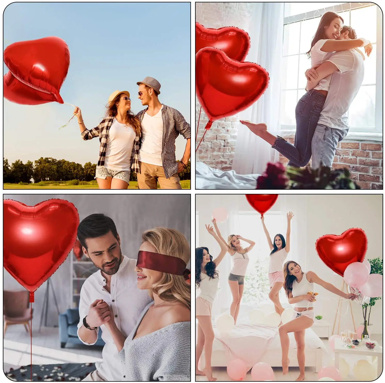 1/2pcs 36 inches Heart balloon - مراجعة Wedding Qq وسعره