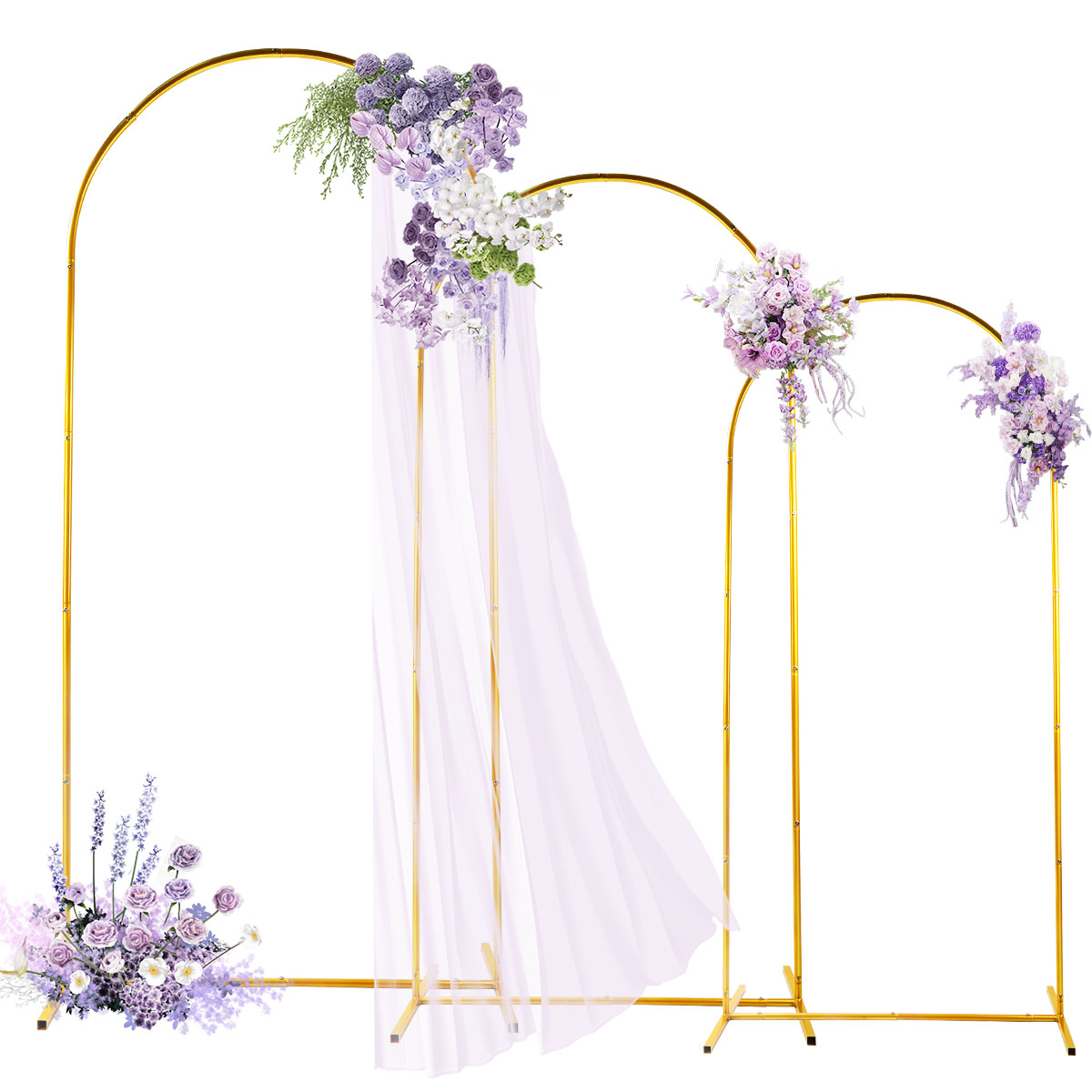 3Pack Golden Metal Arch Kits,  - مراجعة Wedding Balloon Arch وسعره